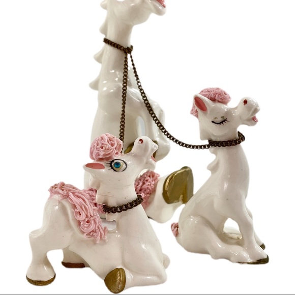 VTG 50’s Kreiss Pink Porcelain Spaghetti Horses - Picture 2 of 6